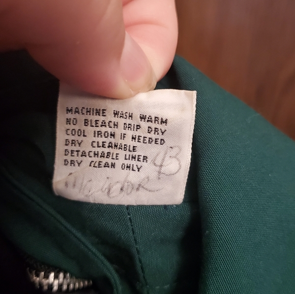 Club 5.4 Vintage Green Petite Trench Coat - Picture 6 of 16